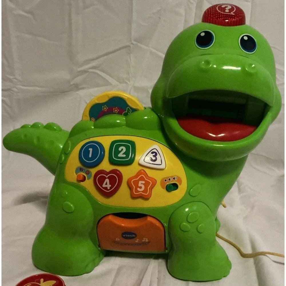 VTech Chomp and Count Dino 7 Coins Dinosaur Learning Tested‎ And Works